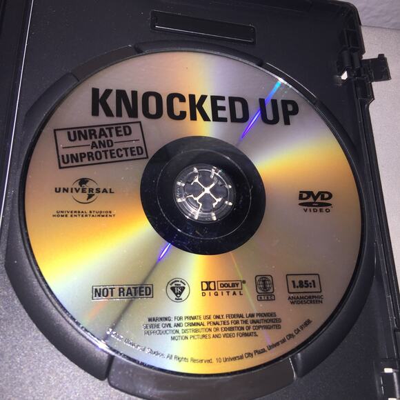 Dvd Used Knocked Up Unrated Slipcover Bonus Features Universal Seth Rogen Heigel - Picture 6 of 6